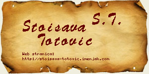 Stoisava Totović vizit kartica